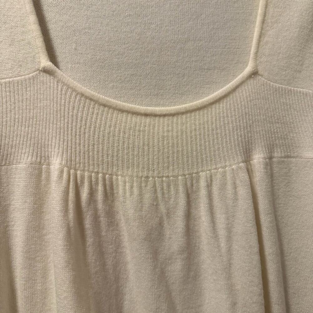 New York and Company cream babydoll tunic sweater top - Picture 4 of 6